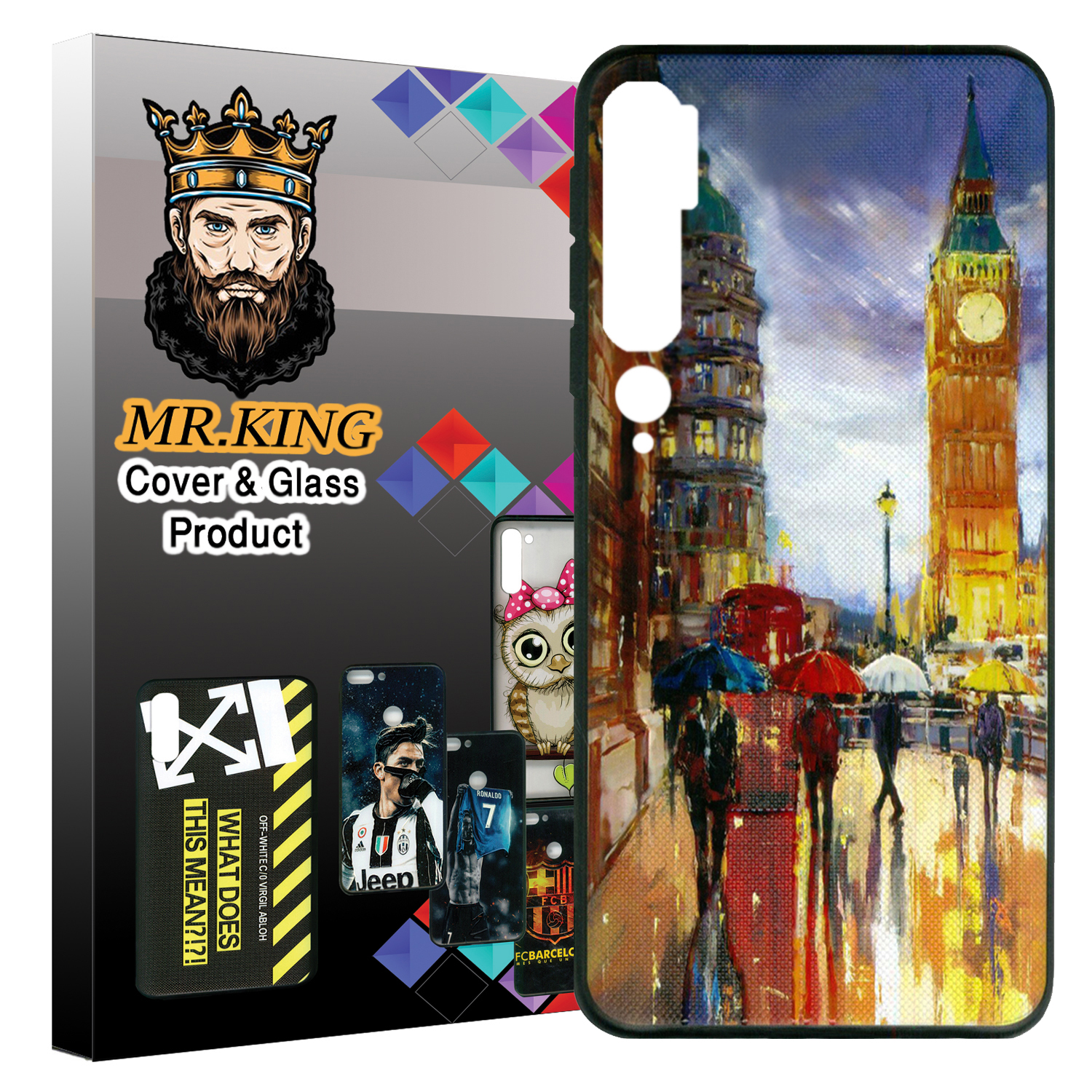 کاور مسترکینگ طرح شهر کد 1293 مناسب برای گوشی موبایل شیائومی Mi Note 10 / Note 10 pro 