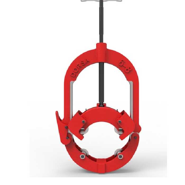 لوله بر فلزی 4 تیغه طرح ریجید درسا سایز  شش تا هشت اینچ 