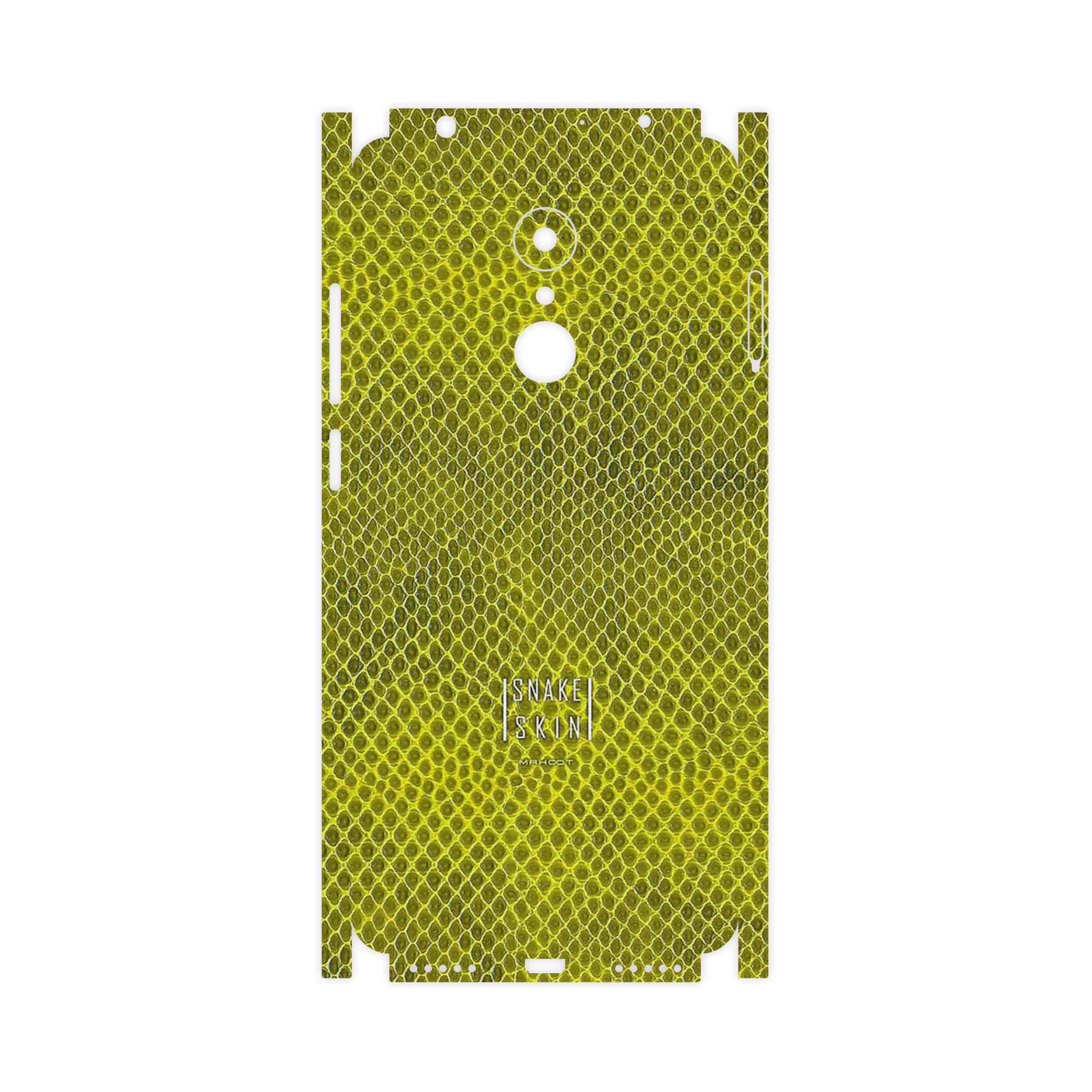 برچسب پوششی ماهوت مدل Yellow Snake Skin-FullSkin مناسب برای گوشی موبایل شیائومی REDMI 5