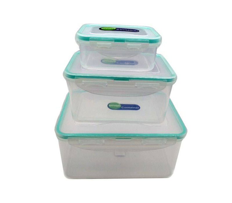 ست ظرف نگهدارنده صورتی لیمون بسته 3 عددی