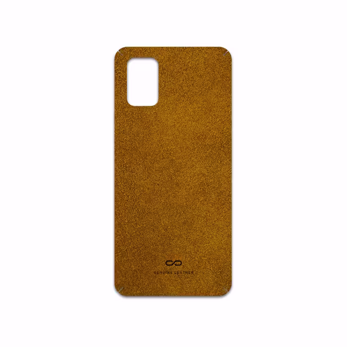 برچسب پوششی ماهوت مدل Brown-Chamois-Leather مناسب برای گوشی موبایل سامسونگ Galaxy M31S