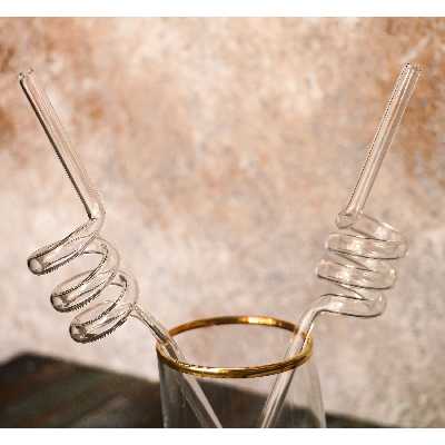 نی شربت خوری مدل موناکو بسته 4 عددی