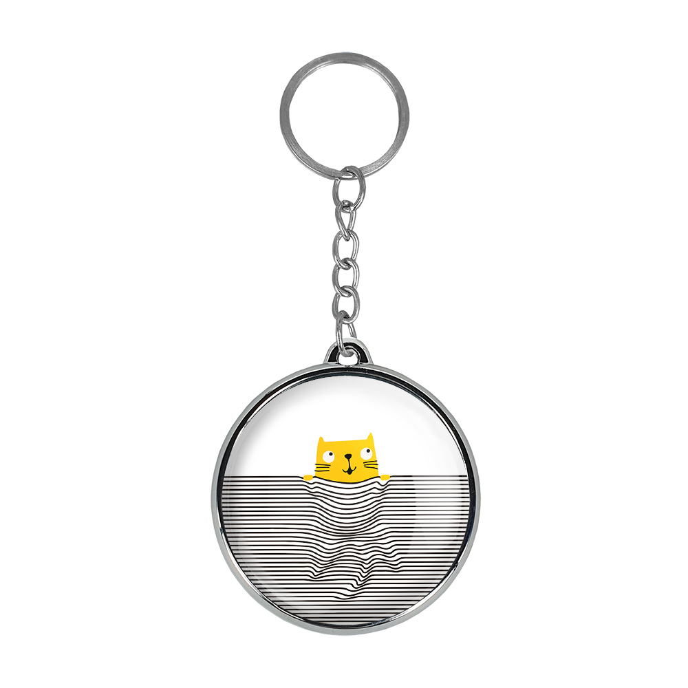 جاکلیدی خندالو طرح گربه مدل دوطرفه کد 50015110