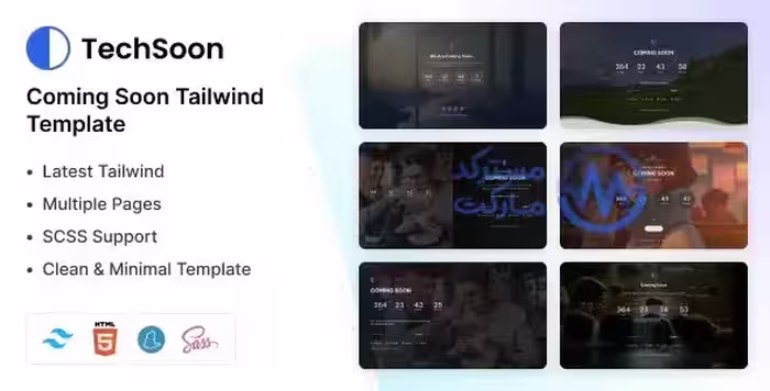 Techsoon تکسون قالب اچ تی م ال تیلویند صفحه به زودی