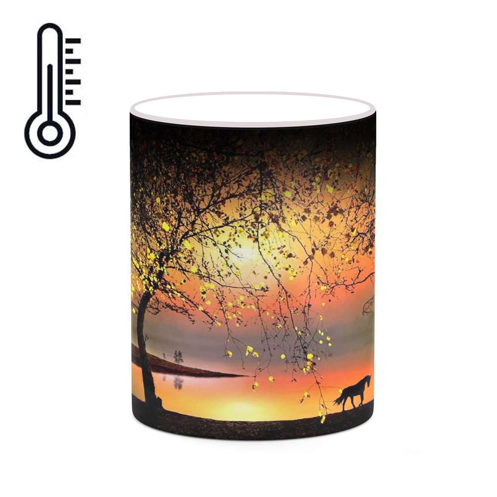 ماگ حرارتی کاکتی طرح منظره مدل mgh18224