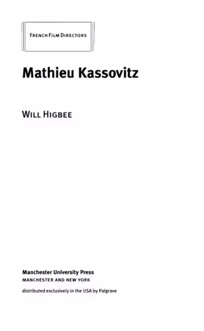 خرید و دانلود نسخه کامل کتاب Mathieu Kassovitz (French Film Directors)