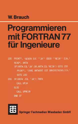 خرید و دانلود نسخه کامل کتاب Programmieren mit FORTRAN 77 für Ingenieure