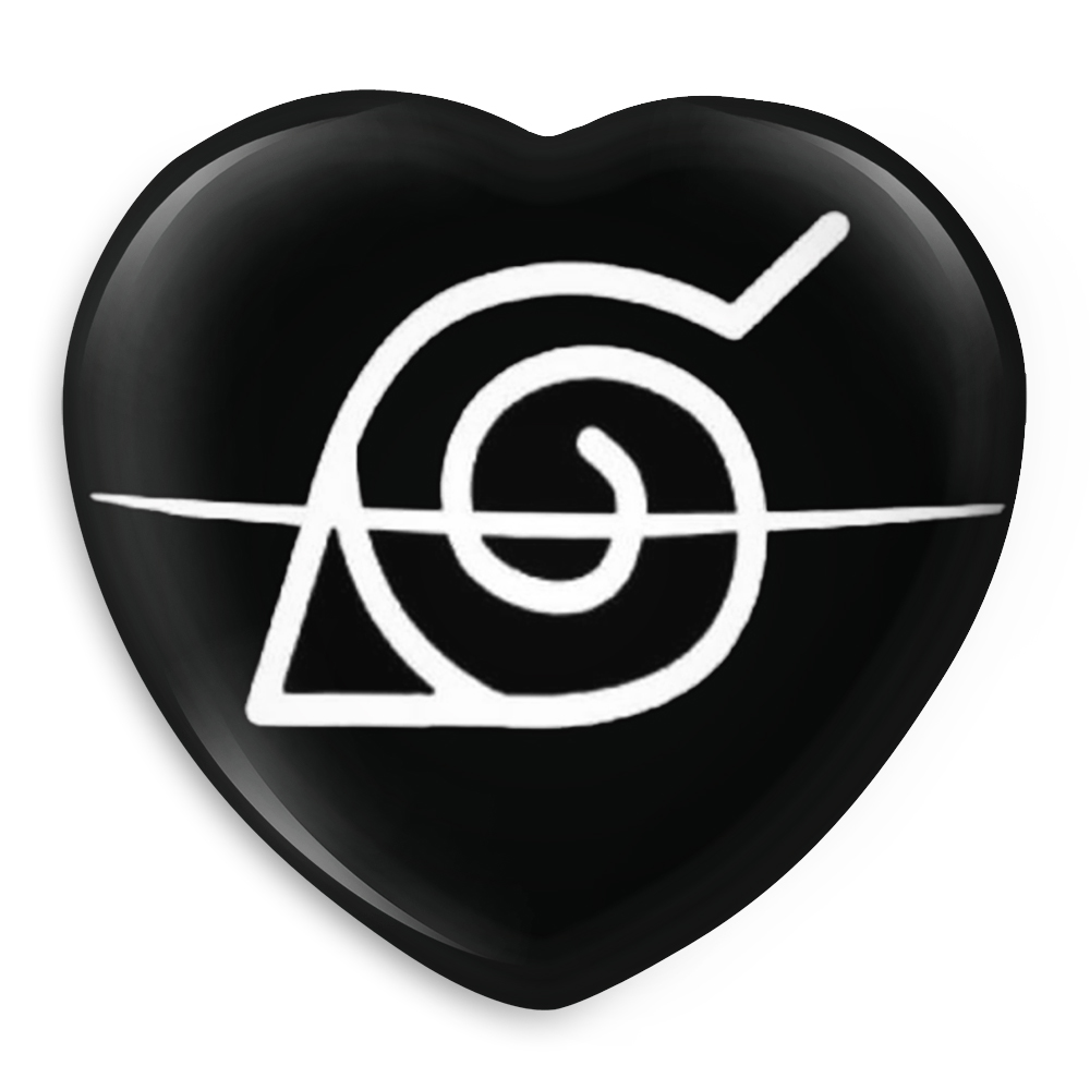 پیکسل خندالو طرح قبیله کونوها انیمه ناروتو مدل قلبی کد 11280