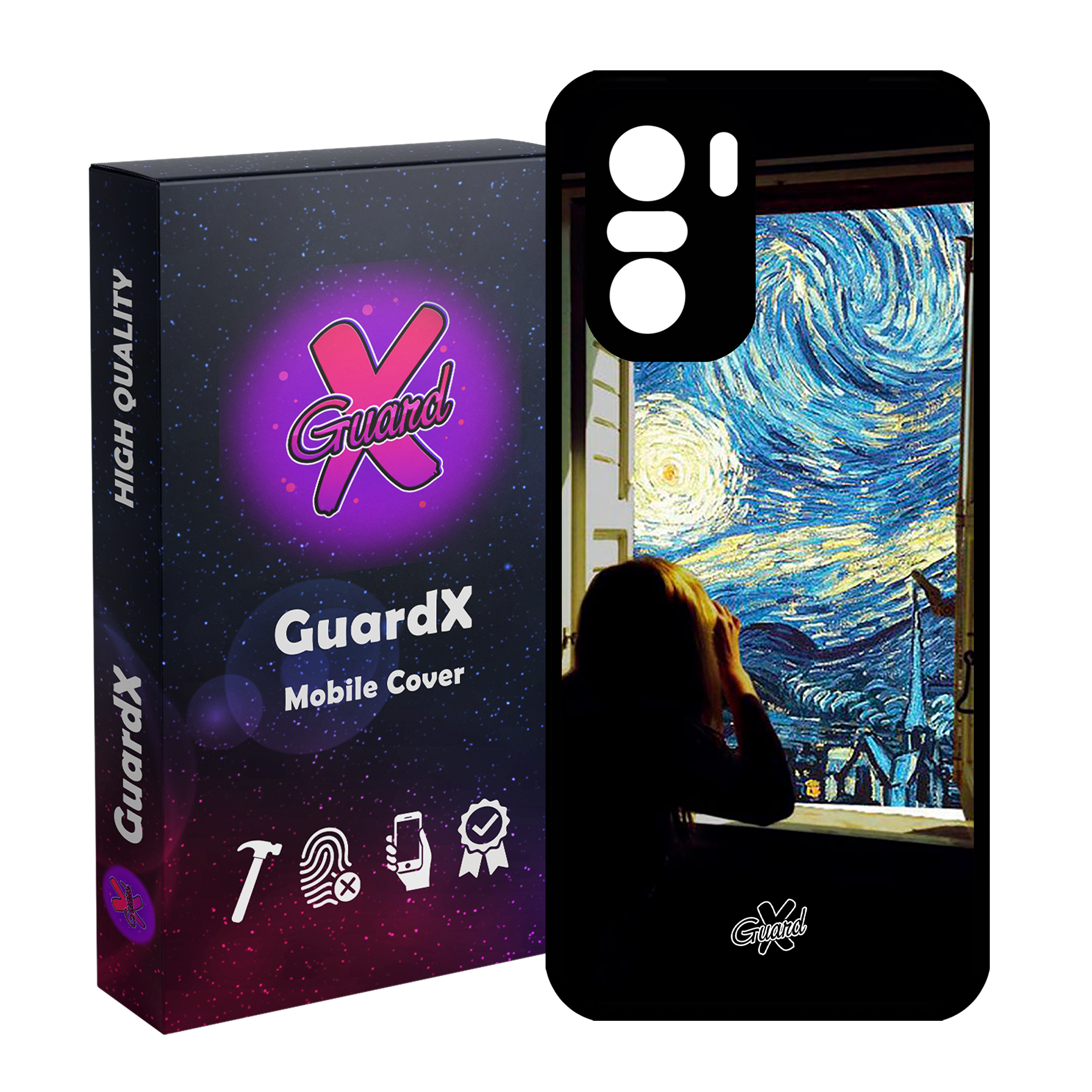 کاور گارد ایکس طرح Art مدل Glass10268 مناسب برای گوشی موبایل شیائومی Poco F3/MI 11X/MI 11X Pro/Redmi K40/K40 Pro