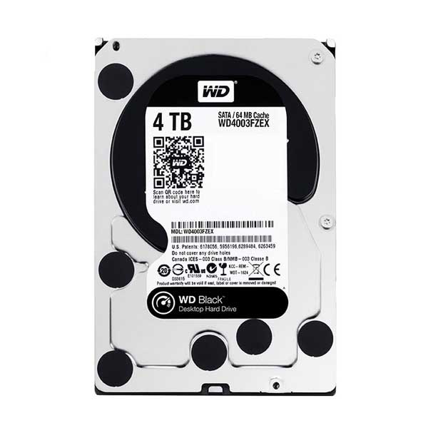 قیمت و خرید هارددیسک اینترنال وسترن دیجیتال مدل Black WD4005FZBX ظرفیت 4 ترابایت | ITSKALA