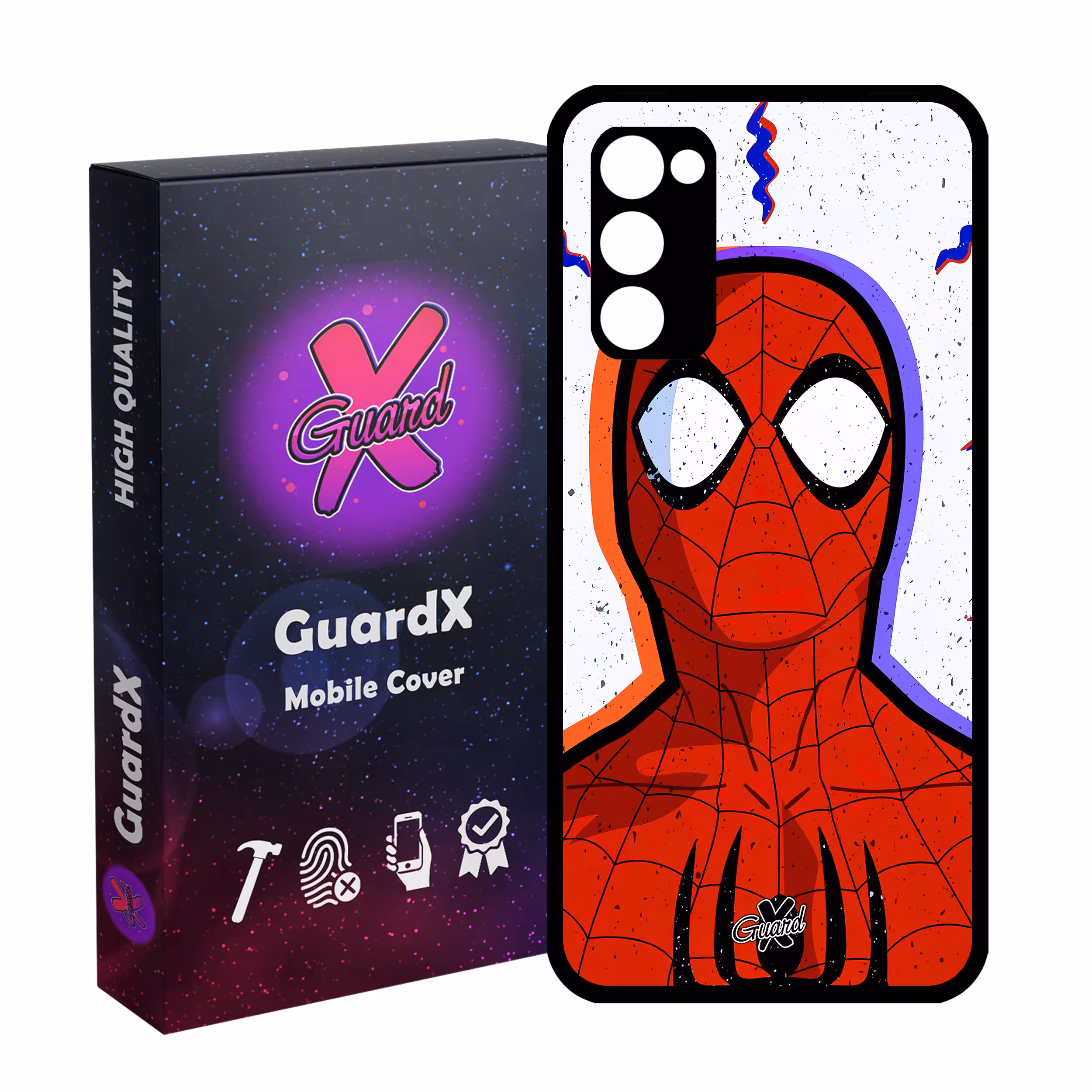 کاور گارد ایکس طرح Spider Man مدل Glass10495 مناسب برای گوشی موبایل سامسونگ Galaxy S20 FE