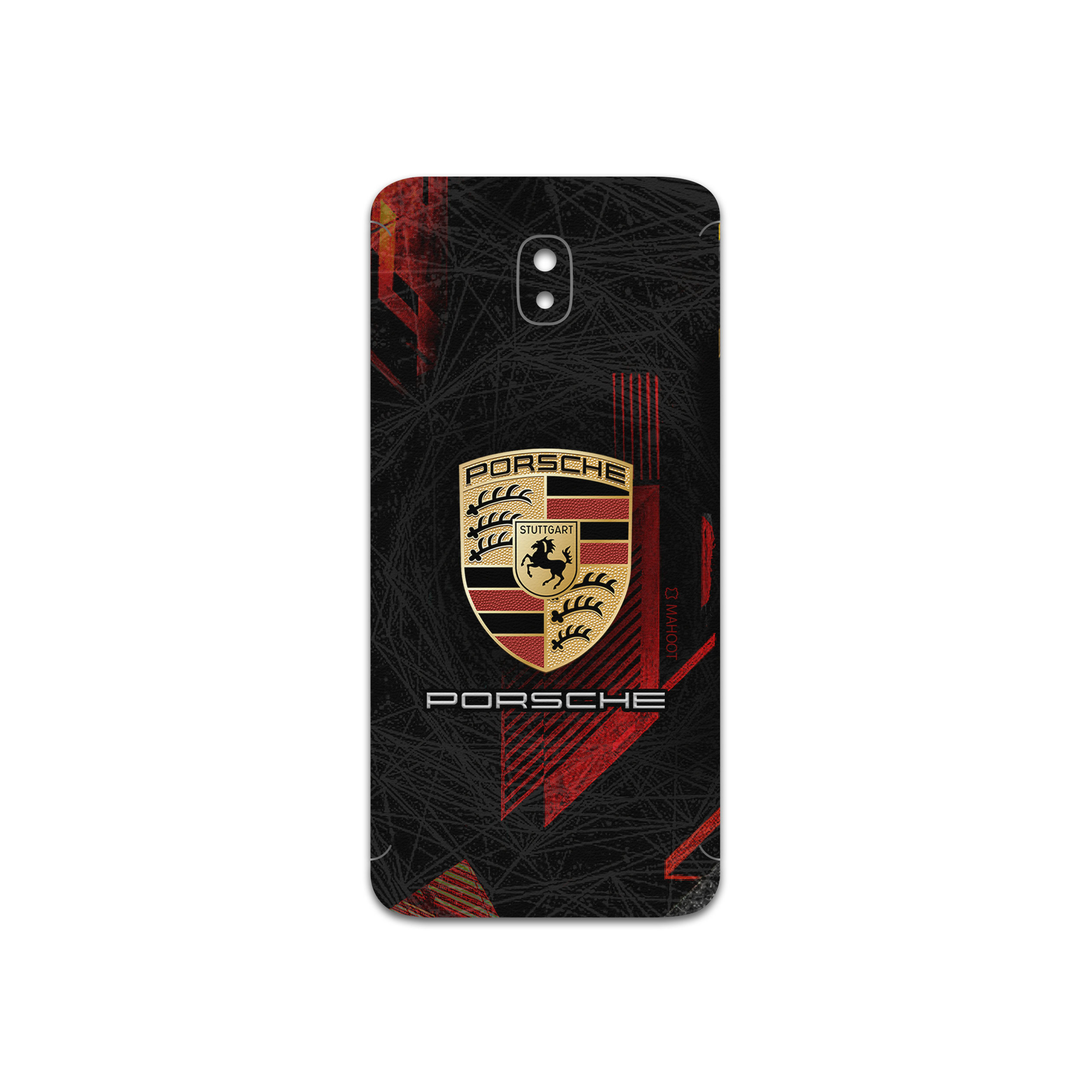 برچسب پوششی ماهوت مدل Porsche مناسب برای گوشی موبایل سامسونگ Galaxy J7 Pro