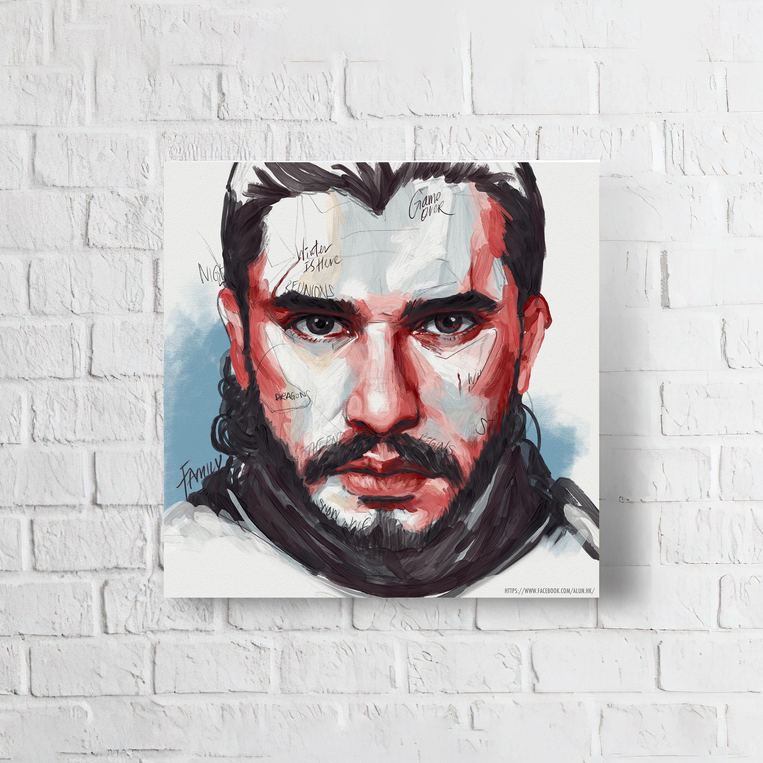 تابلو شاسی مدل جان اسنو گیم اف ترونز (Game of Thrones) کد FMO97