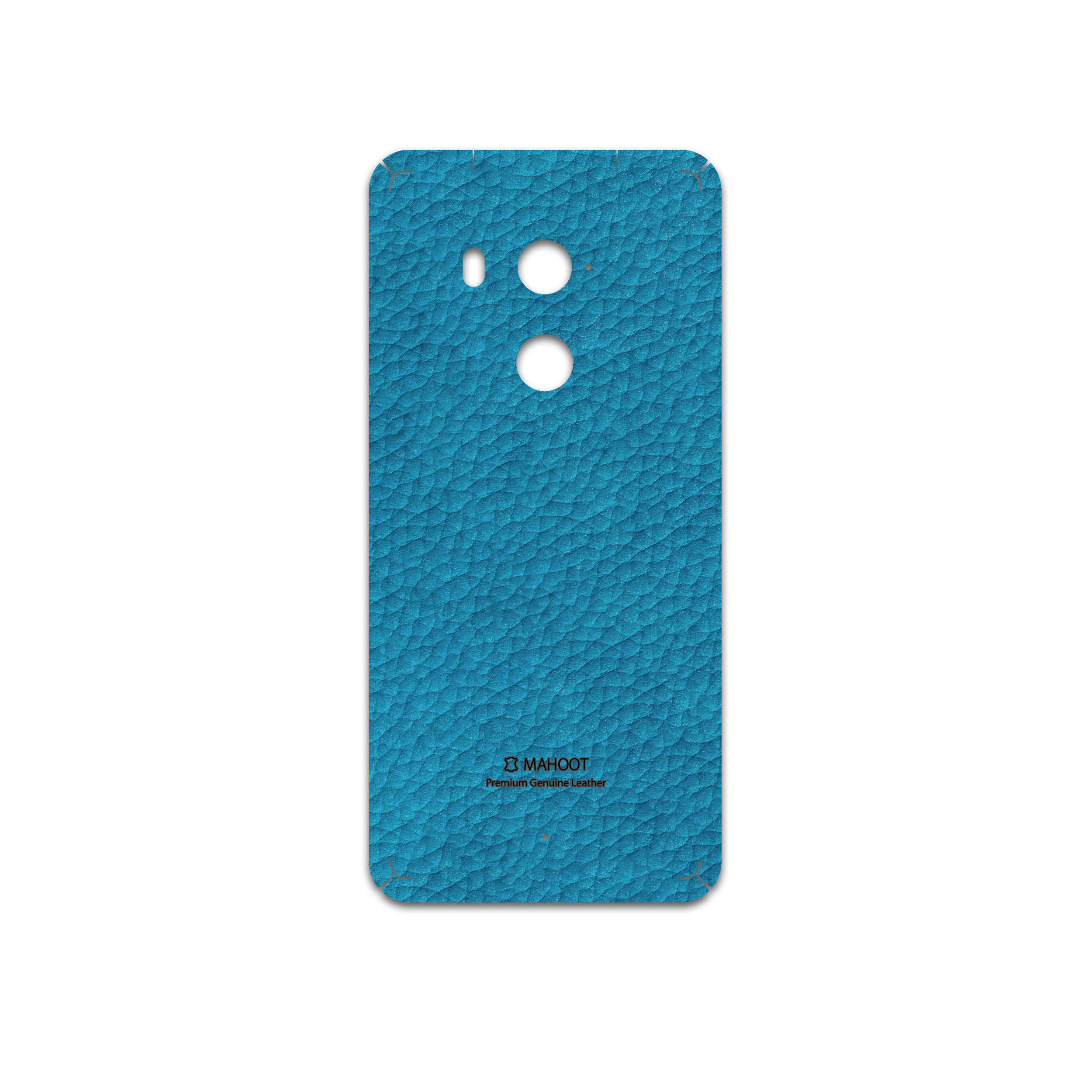برچسب پوششی ماهوت مدل Blue-Leather مناسب برای گوشی موبایل اچ تی سی U11 Plus