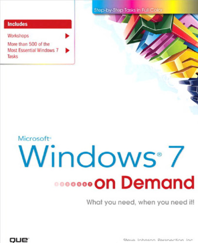 خرید و دانلود نسخه کامل کتاب Microsoft Windows 7 On Demand