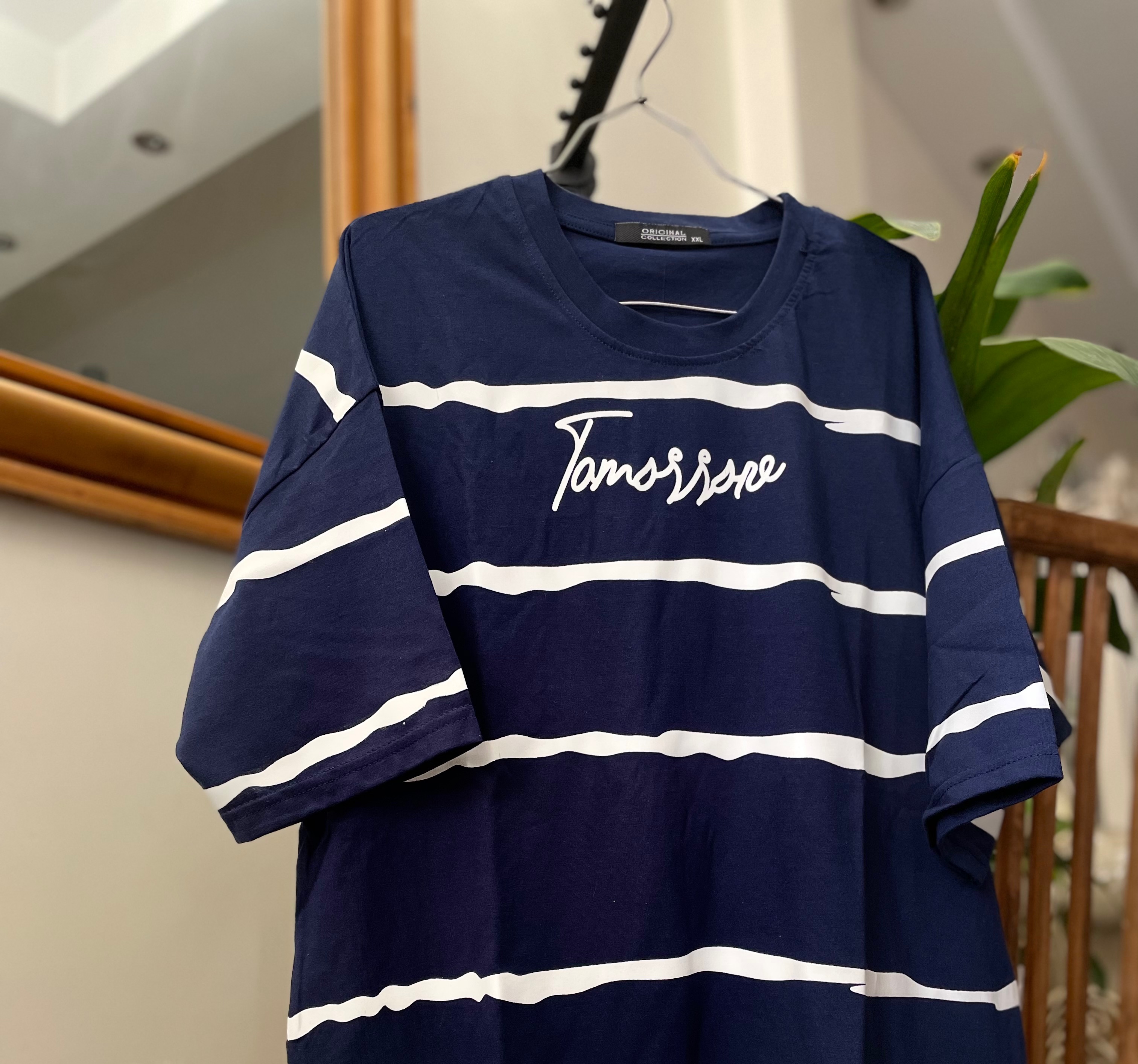 تیشرت راه راه پنبه سایز بزرگ بسته های سه سایزی l xl 2xl