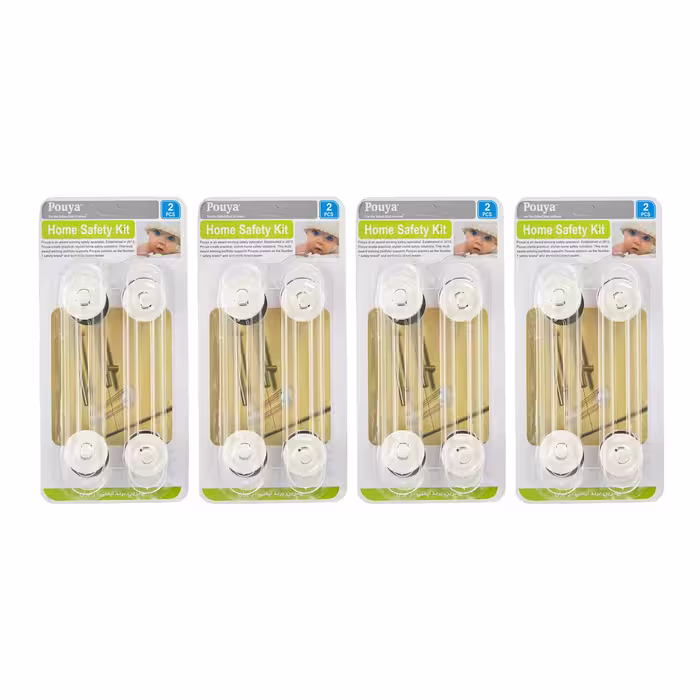 قفل درب کابینت پویا مدل Home Safety Kit چهار بسته 2 عددی