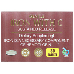 قرص پیوسته رهش آهن و ویتامین ث برونسون