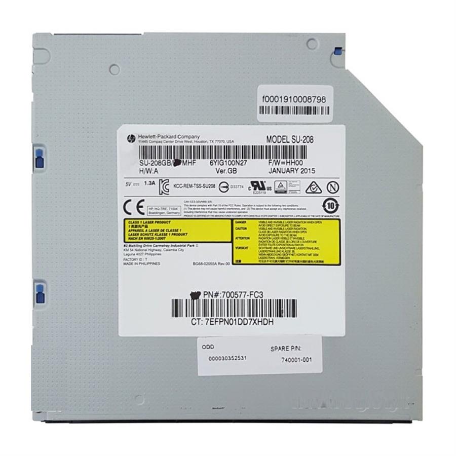 درایو لپ تاپ دی وی دی رایتر اچ پی Sata SuperSlim 95mm