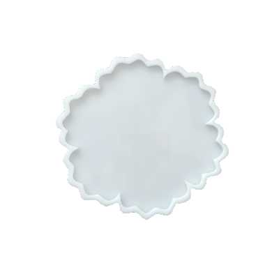 قالب رزین مدل زیرلیوانی طرح گل چند پر کد CH1