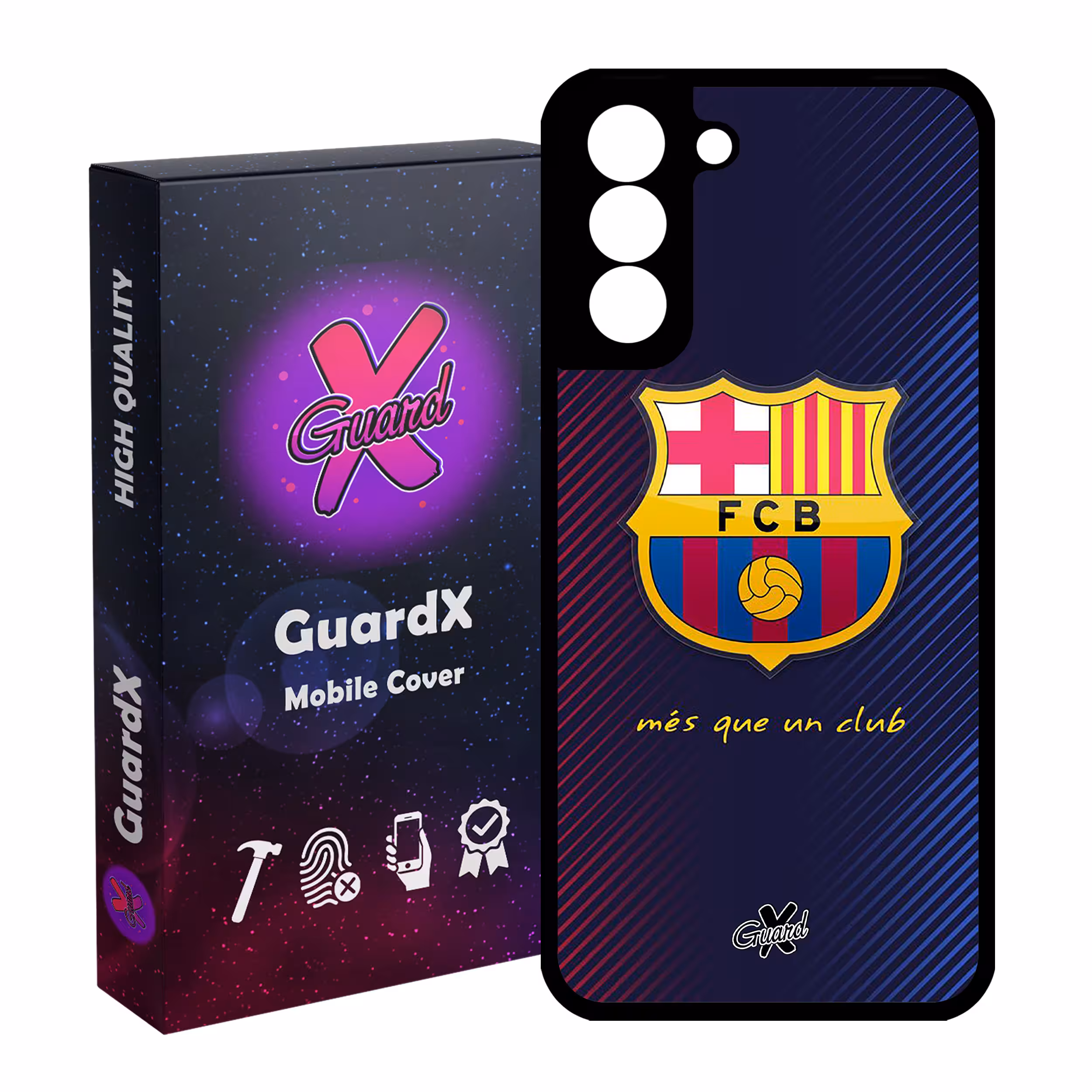 کاور گارد ایکس طرح Barcelona مدل Glass10058 مناسب برای گوشی موبایل سامسونگ Galaxy S21 FE