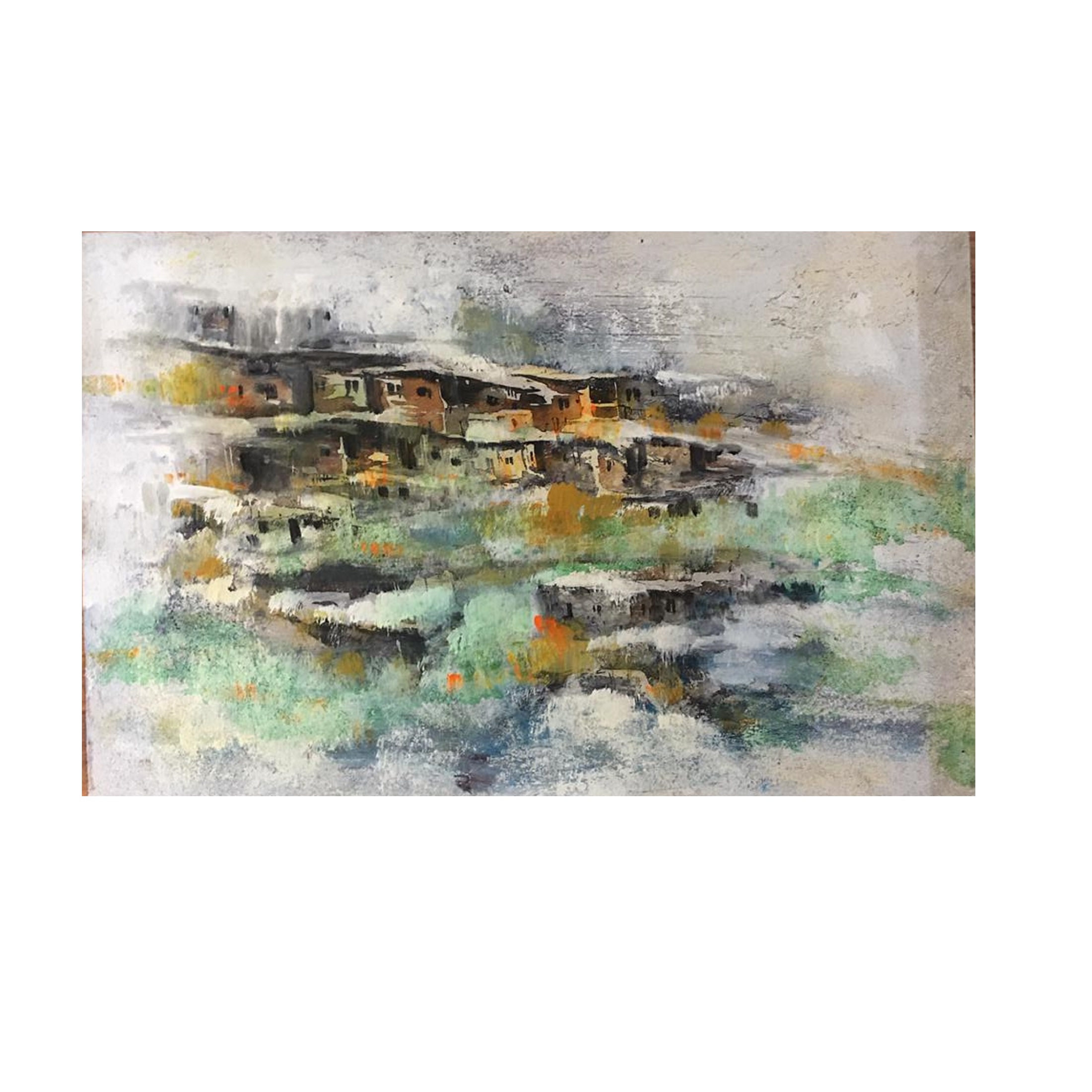 تابلو نقاشی اکریلیک مدل ماسوله کد 120