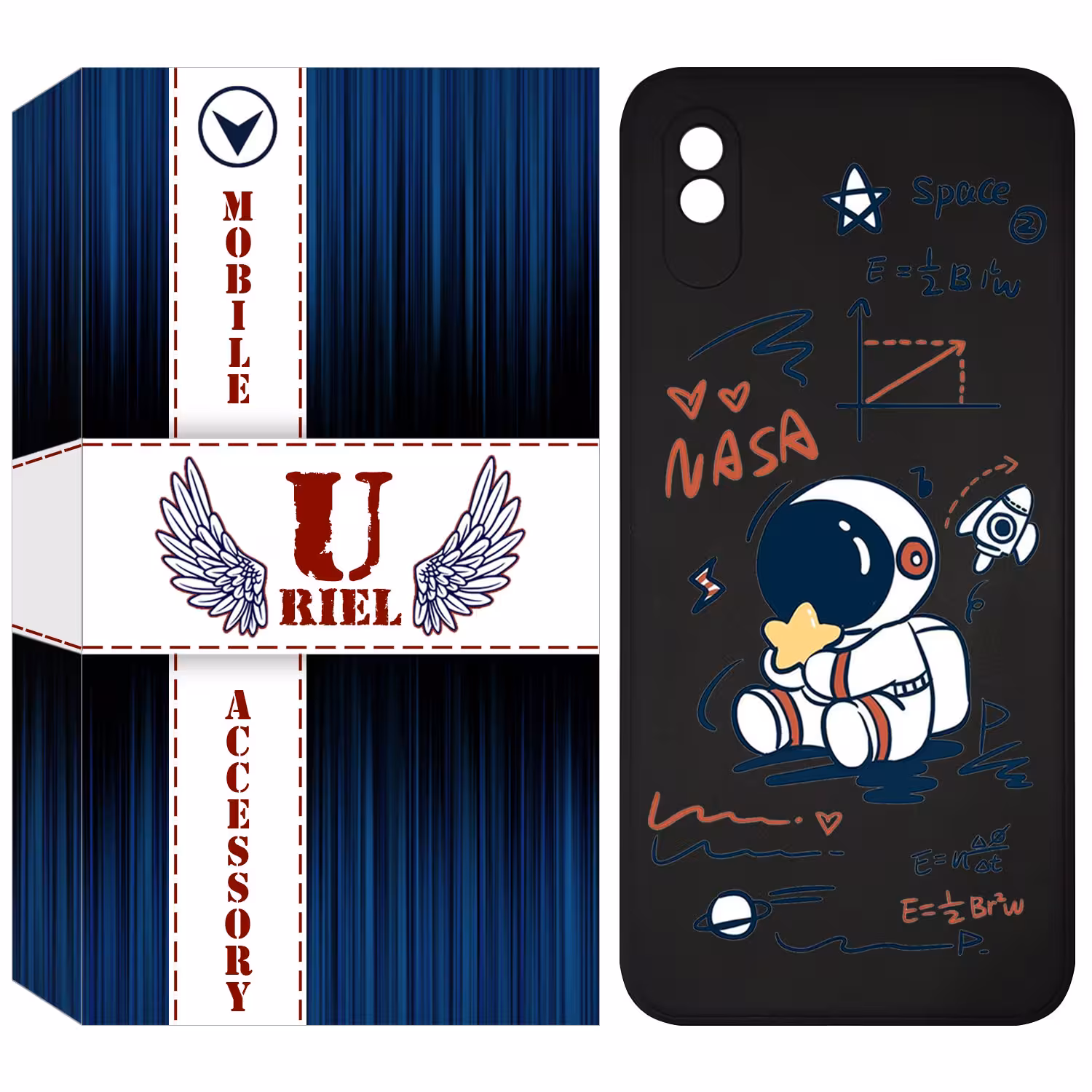 کاور یوریل مدل KSH کد 1 طرح فضانورد مناسب برای گوشی موبایل شیائومی Redmi 9A / 9AT