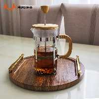 فرنچ پرس درب بامبو حجم 600 میلی لیتر