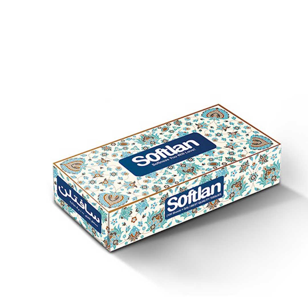 دستمال کاغذی سنتی جعبه 100برگ دولا سافتلن