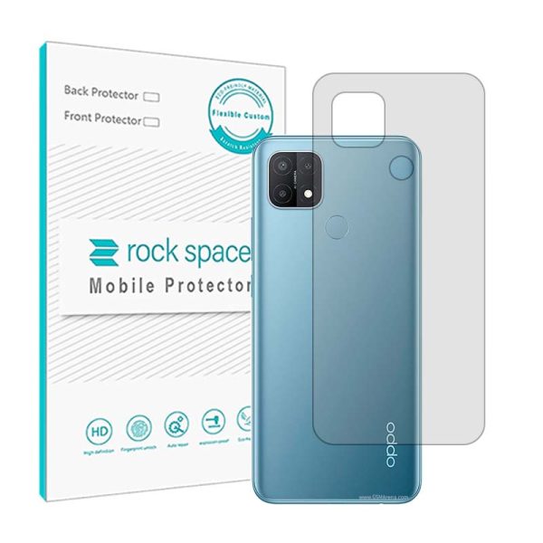 گلس محافظ پشت گوشی اوپو A15 مدل نانو هیدروژل شفاف برند راک اسپیس کد 26526S
