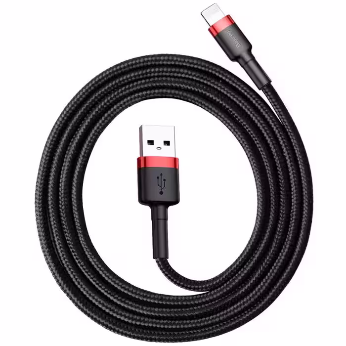 کابل آیفونی Baseus Cafule CALKLF-B 2.4A 1m