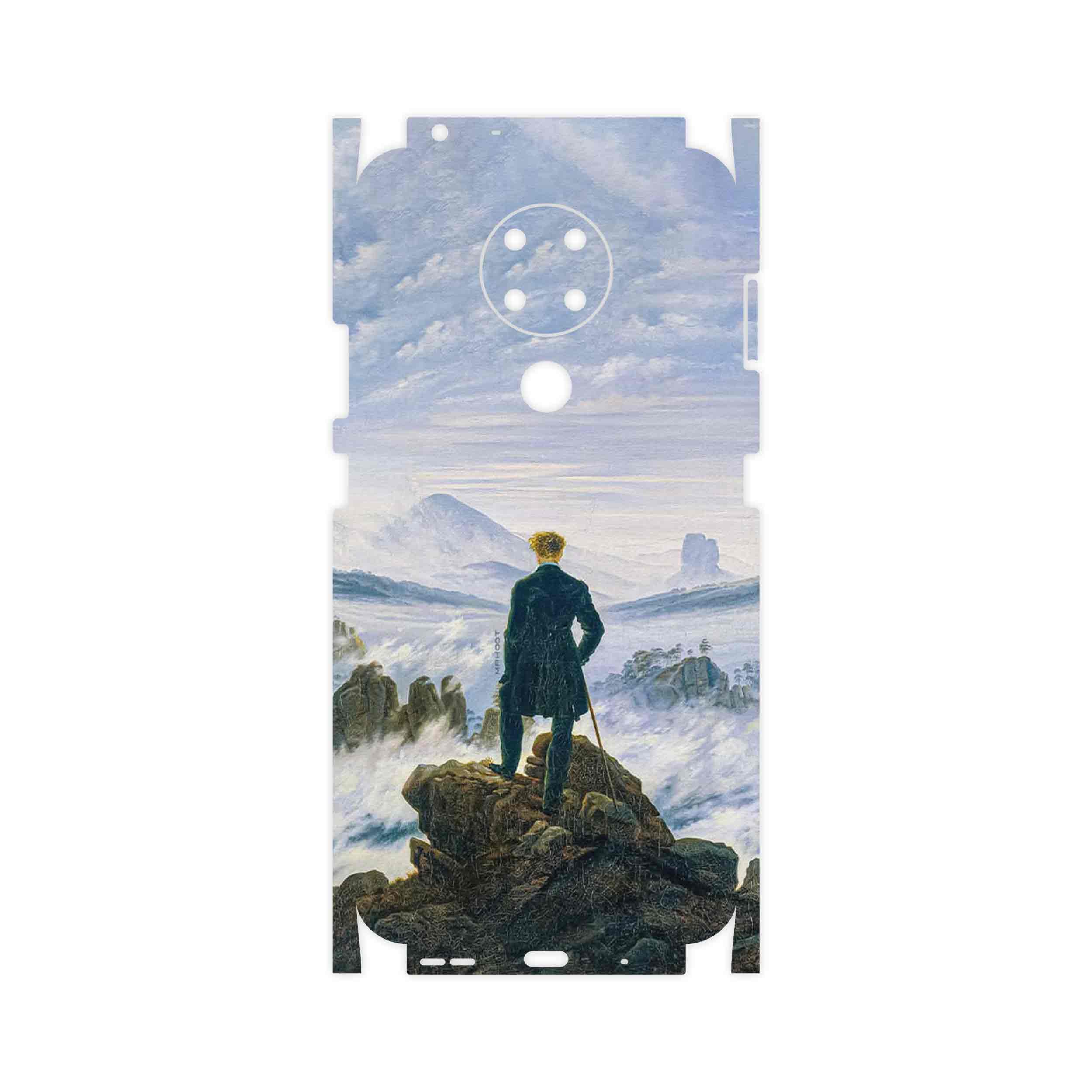 برچسب پوششی ماهوت مدل Wanderer above the Sea of Fog-FullSkin مناسب برای گوشی موبایل نوکیا 3.4