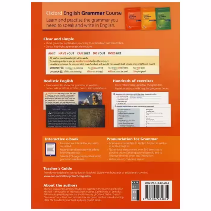 کتاب Oxford English Grammar Course Basic اثر Catherine Walter and Michael Swan انتشارات Oxford