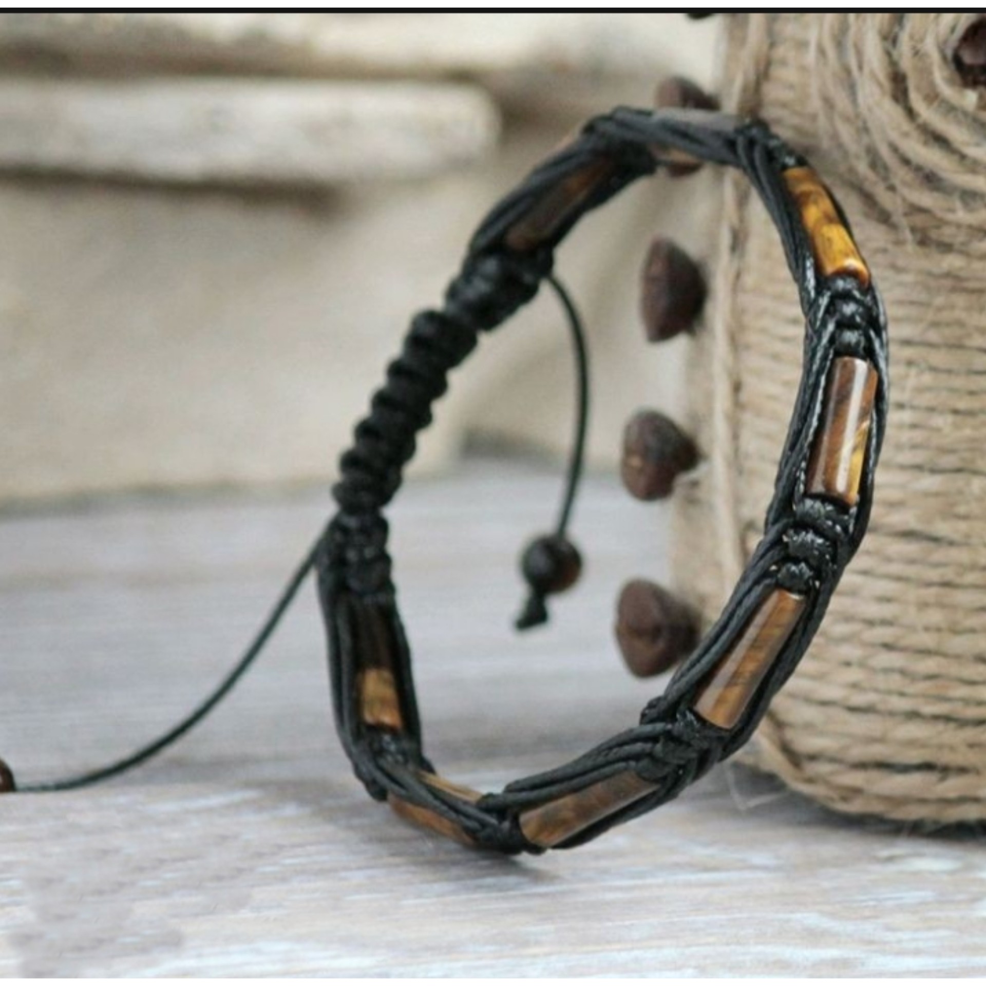 دستبند چشم ببر لوله ای 