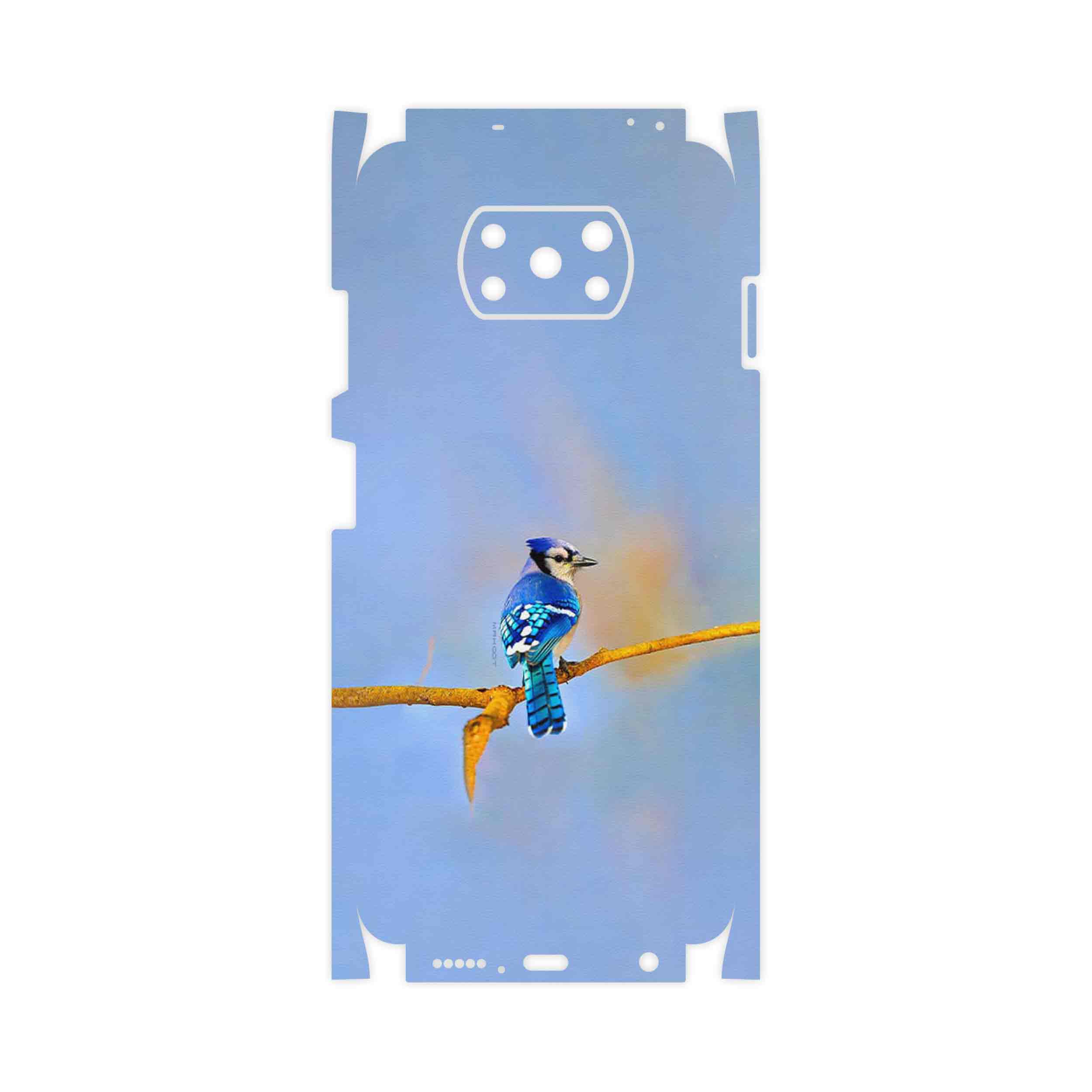 برچسب پوششی ماهوت مدل Cyanocitta cristata-FullSkin مناسب برای گوشی موبایل شیائومی Poco X3 NFC