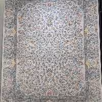 فرش دوازده متری  برند آران 700 شانه نقشه شهاب تراکم 3000 آکریلیک گل برجسته F-sha-s37