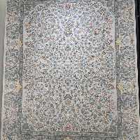 فرش دوازده متری  برند آران 700 شانه نقشه شهاب تراکم 3000 آکریلیک گل برجسته F-sha-s37