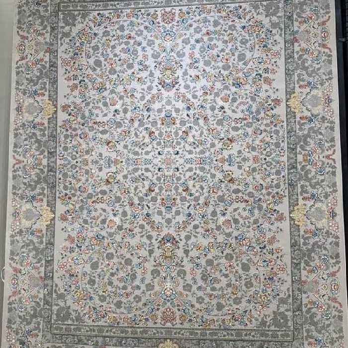 فرش دوازده متری  برند آران 700 شانه نقشه شهاب تراکم 3000 آکریلیک گل برجسته F-sha-s37
