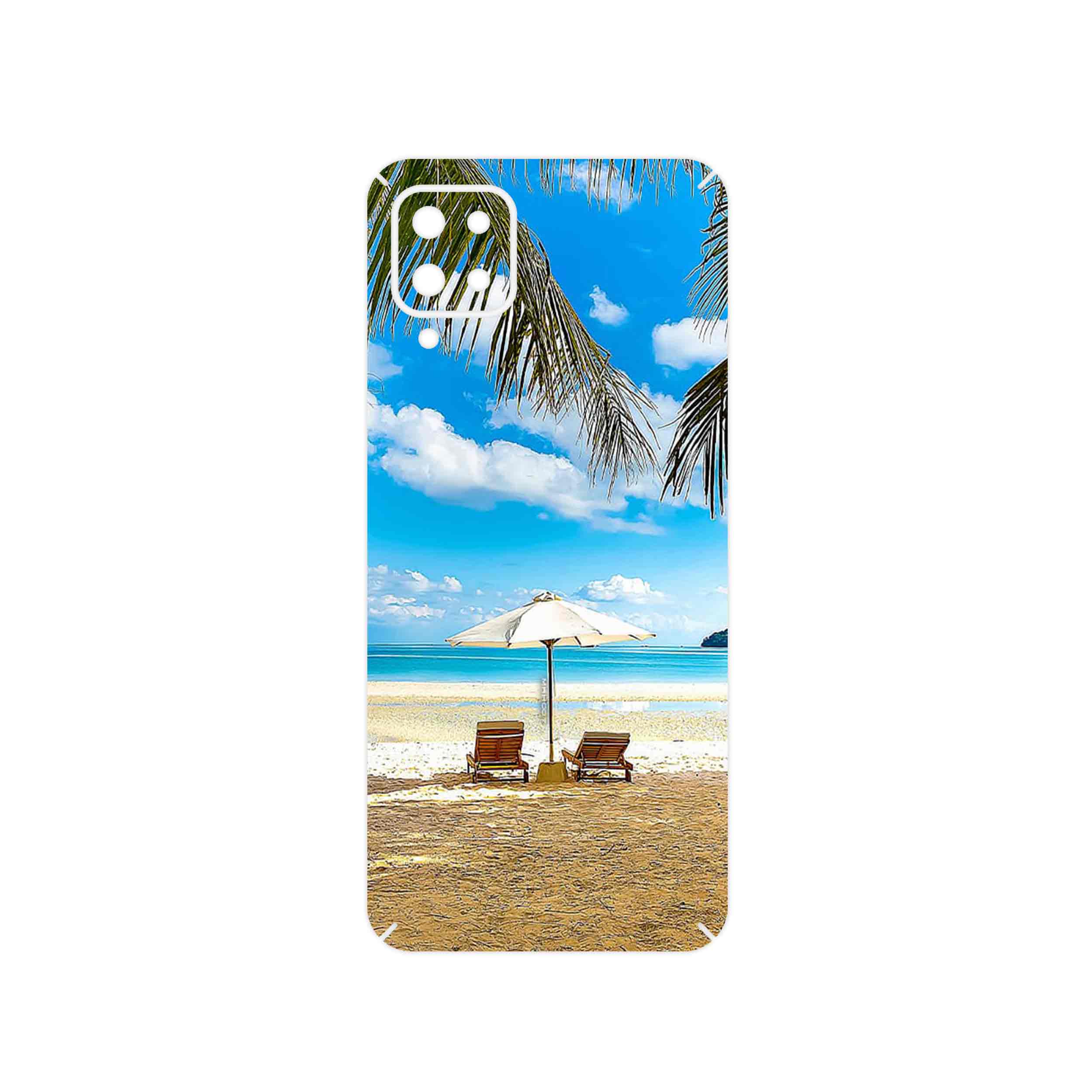 برچسب پوششی ماهوت مدل Beach مناسب برای گوشی موبایل سامسونگ Galaxy A12 Nacho