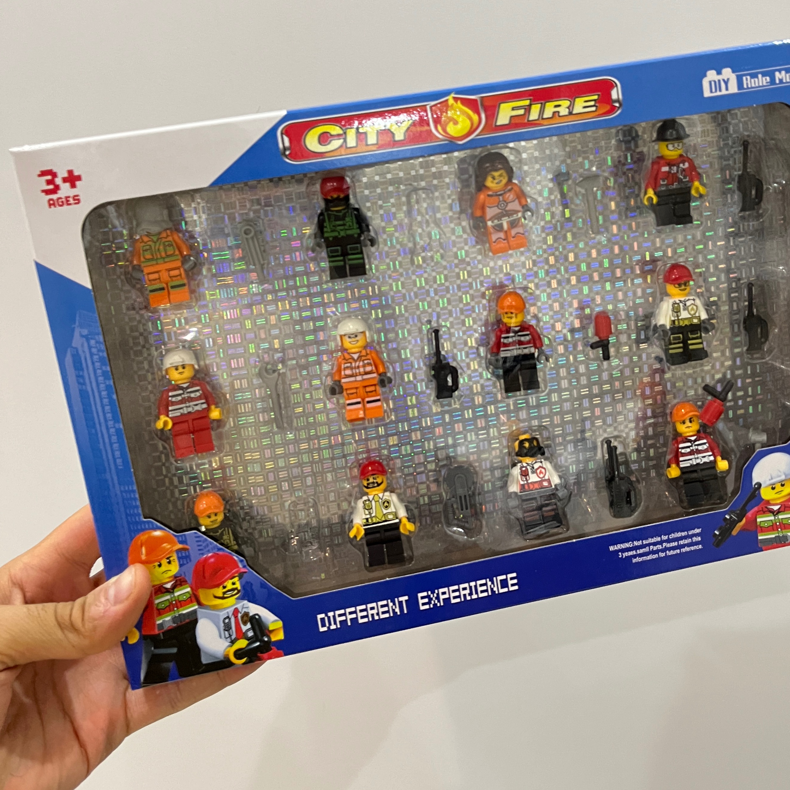 پک 12 عددی لگو مینی فیگور مشاغل ( آتشنشان ) (پس کرایه)