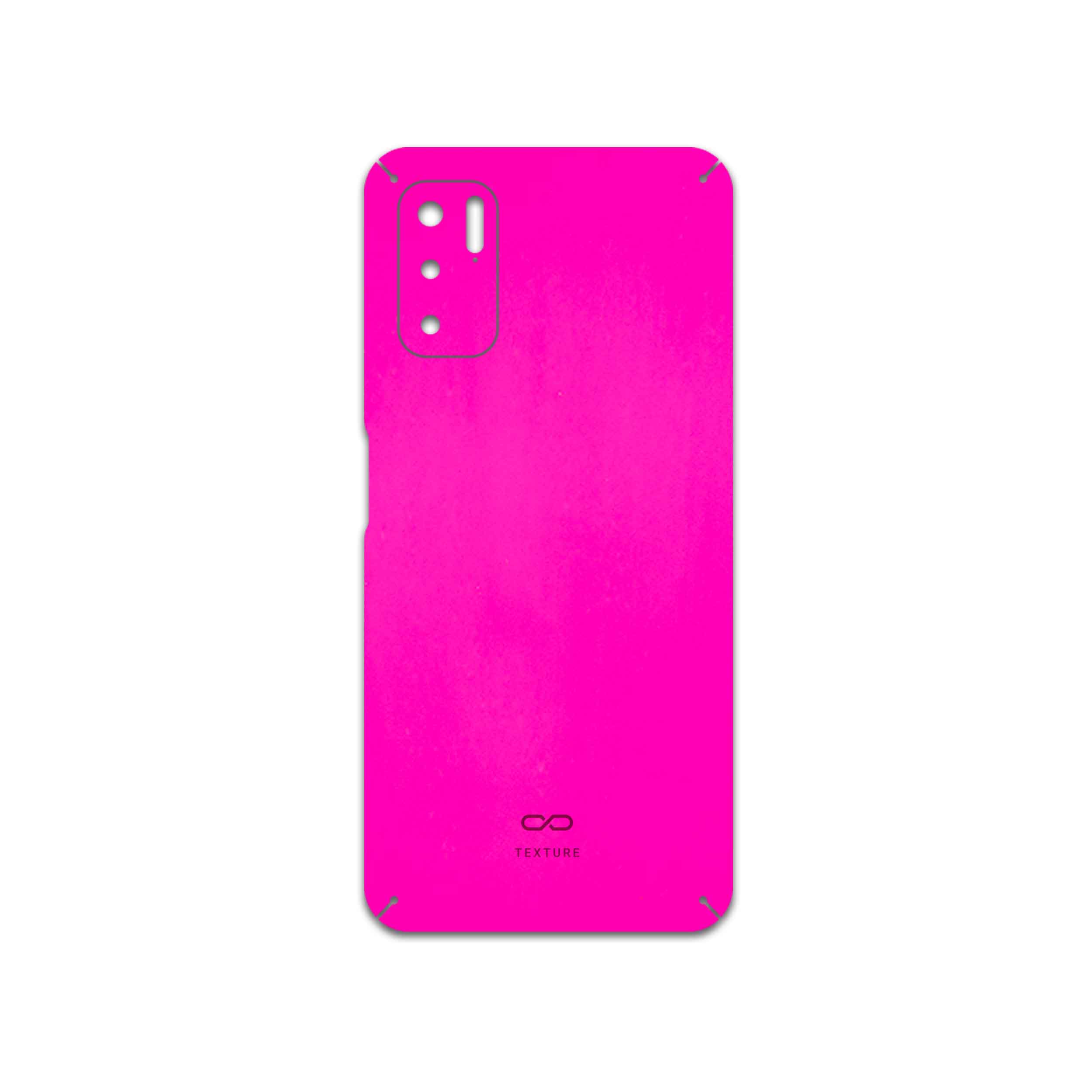 برچسب پوششی ماهوت مدل Phosphorus-Pink مناسب برای گوشی موبایل شیائومی Redmi Note 10 5G