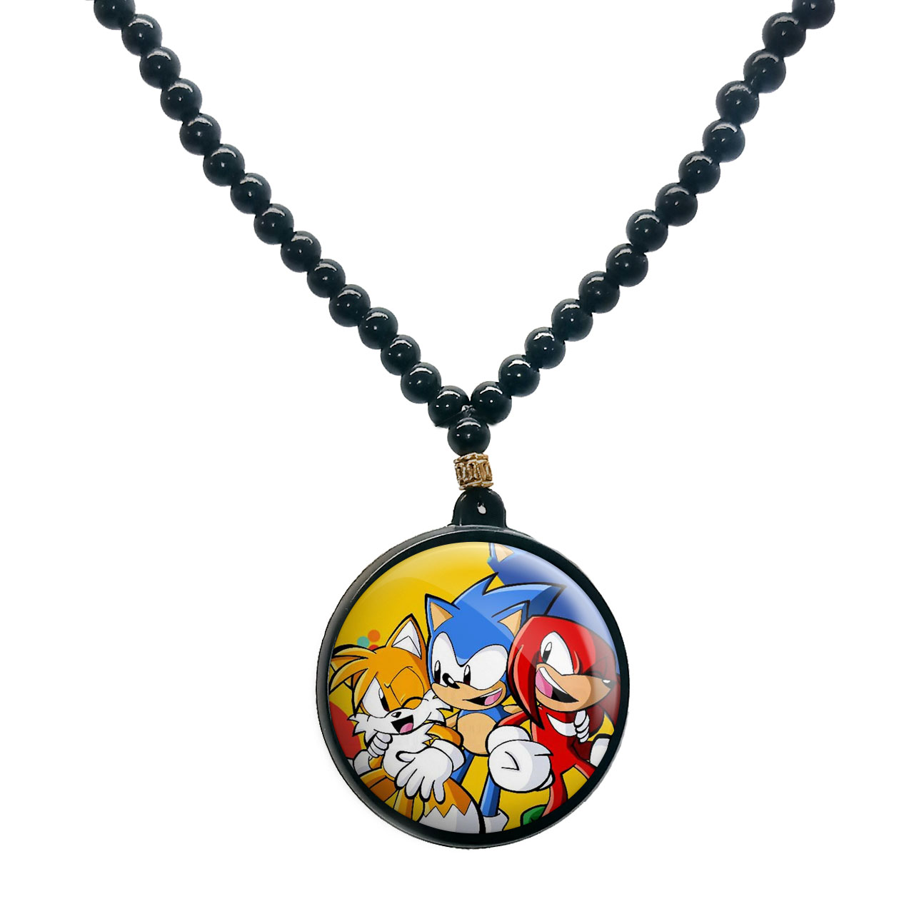 گردنبند پرمانه طرح سونیک کد pmd.2071مدل دو طرفه