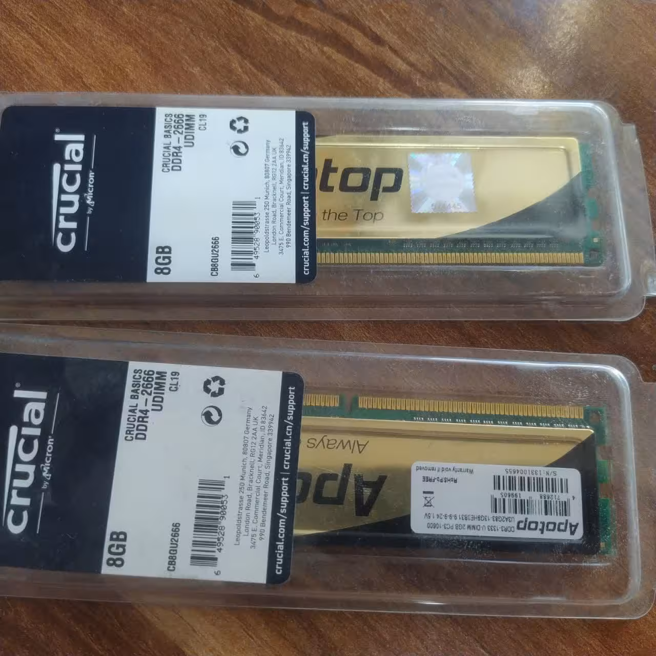 رم 2 گیگا بایت کامپیوتر برند aptop باس 1333