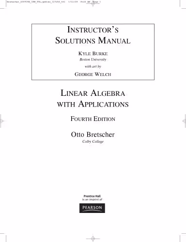 خرید و دانلود نسخه کامل کتاب Instructor's Solutions Manual for Linear Algebra with Applications