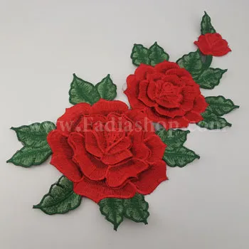 تکه دوزی گل ابریشم هندی 104