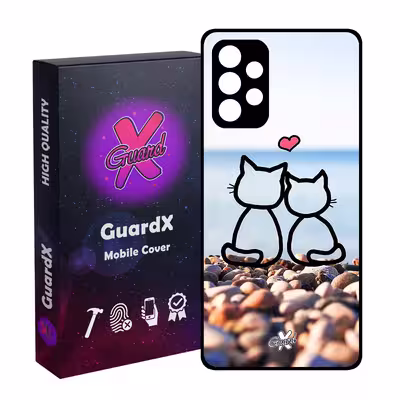 کاور گارد ایکس طرح Love مدل Glass10016 مناسب برای گوشی موبایل سامسونگ Galaxy A32 5G