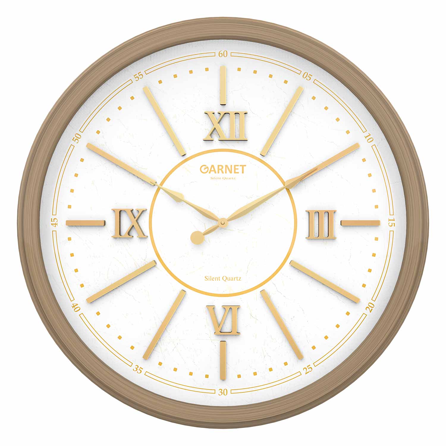 ساعت دیواری شوبرت مدل گارنت رنگ بژ کد 5255