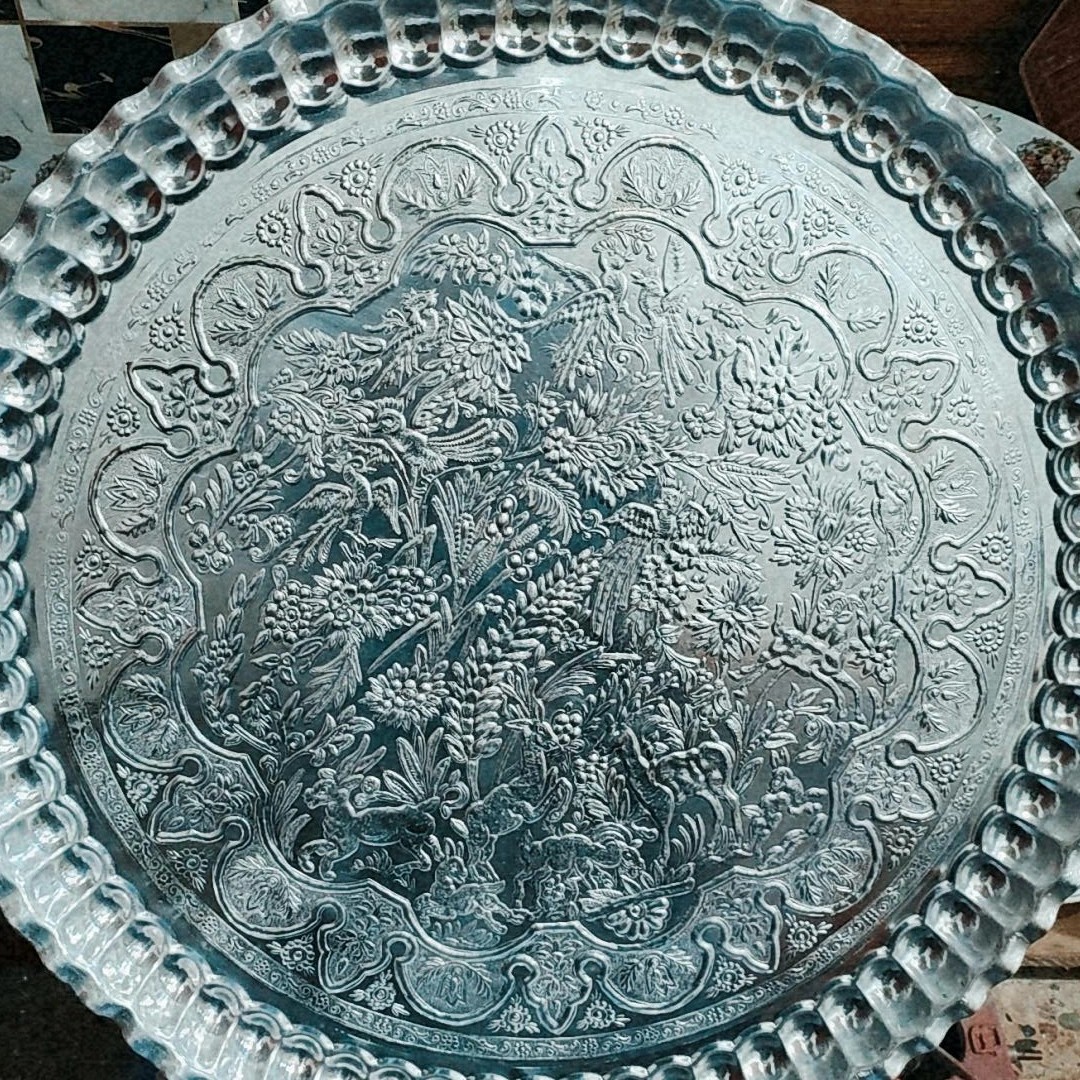 سینی رویی طرح برجسته لبه کنگره دار سایز 58