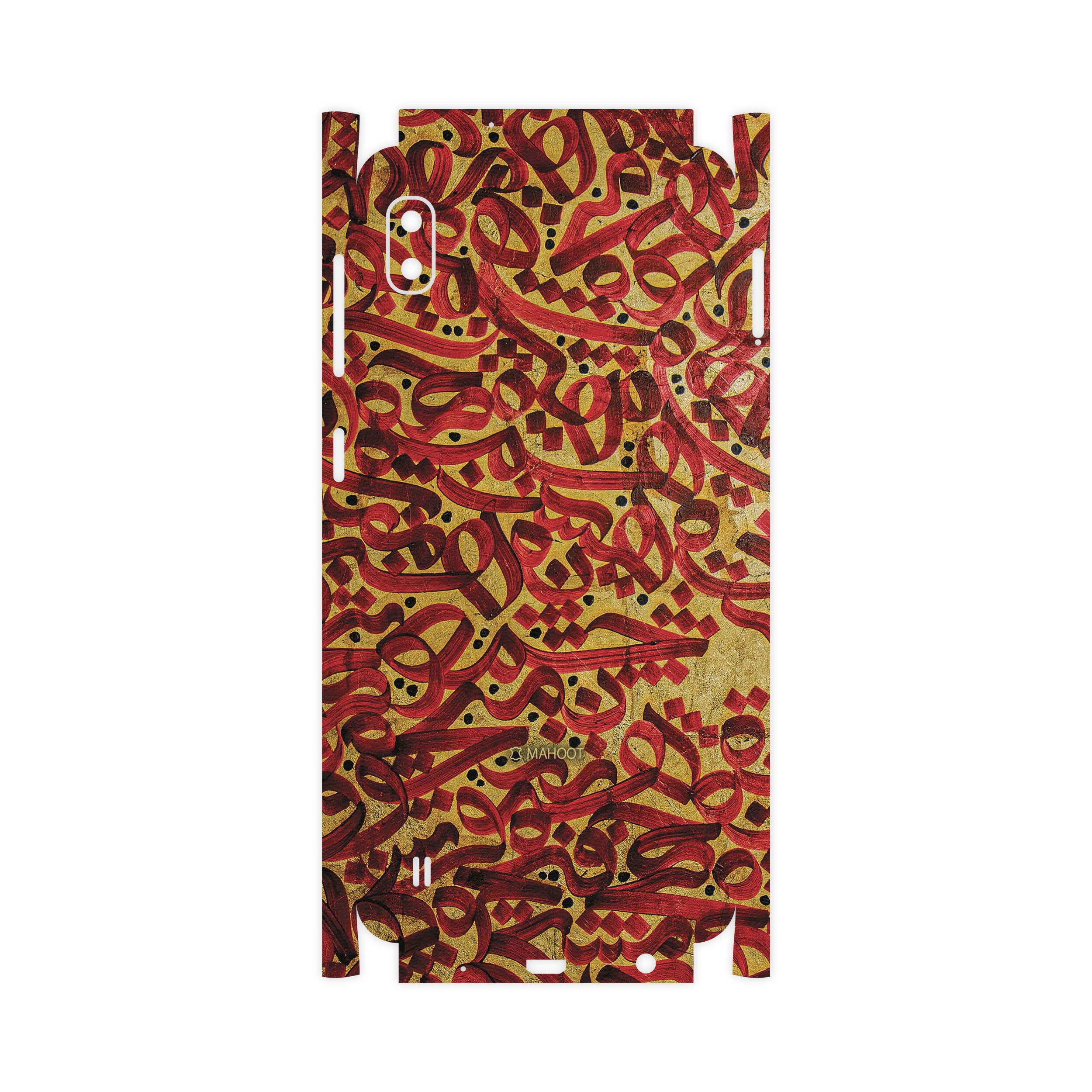 برچسب پوششی ماهوت مدل Nastaliq-6-FullSkin مناسب برای گوشی موبایل سامسونگ Galaxy A10