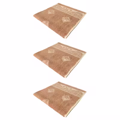 حوله دستی فرش مریم مدل Gol1 سایز 30x60 سانتی متر  بسته 3 عددی